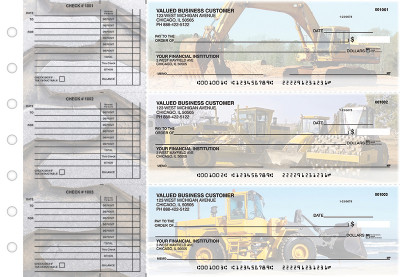 Construction Accounts Payable Designer Business Checks | BU3-CDS10-DED
