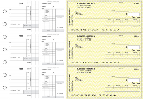 Yellow Safety Payroll Invoice Business Checks