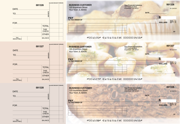 Bakery Itemized Payment Business Checks