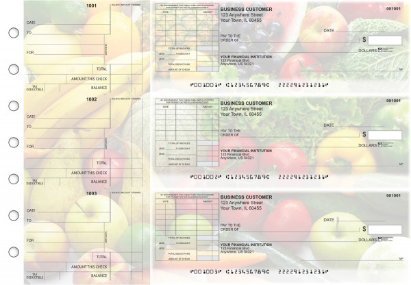 Fresh Produce Standard Itemized Invoice Business Checks | BU3-CDS09-SII