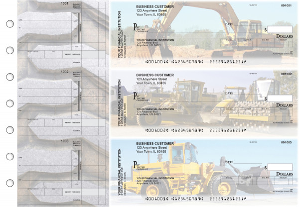 Construction Invoice Business Checks | BU3-CDS10-INV