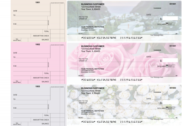 Florist Standard Counter Signature Business Checks | BU3-CDS11-SCS