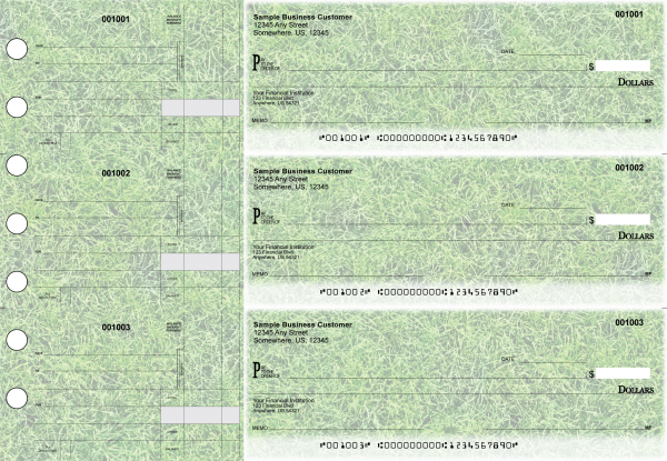 Grassy Standard Disbursement Designer Business Checks