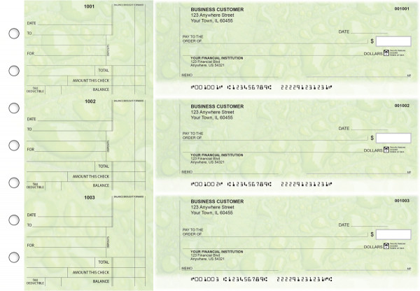 Leaf Standard Counter Signature Business Checks | BU3-CDS19-SCS