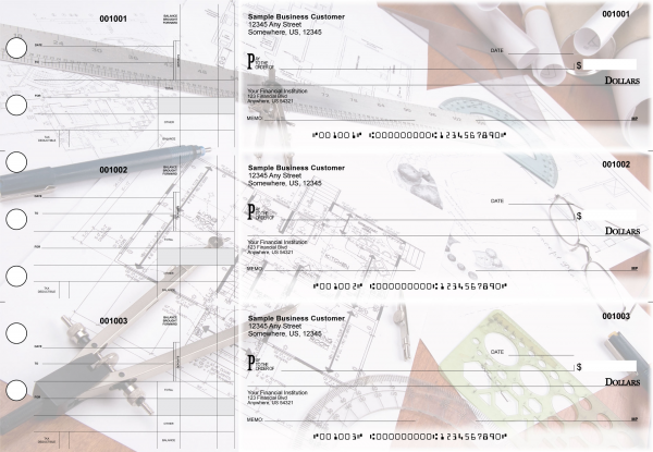 Architect Standard Disbursement Designer Business Checks | BU3-CDS27-SDS