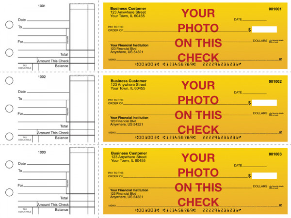 Custom Photo Standard Business Checks | BU3-CUS01-STA