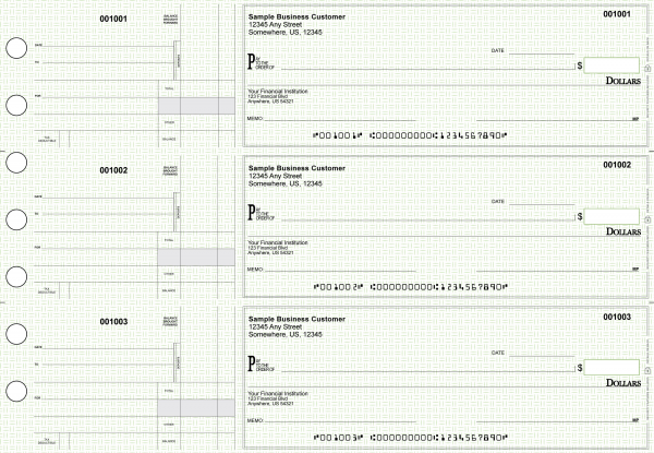 Green Knit Standard Disbursement Business Checks