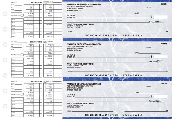 Blue Marble Payroll Business Checks | BU3-LMA01-PAY