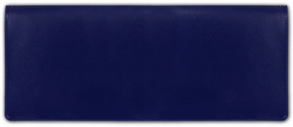 Blue Business Vinyl Pocket Checkbook Cover | CVM-BLU01