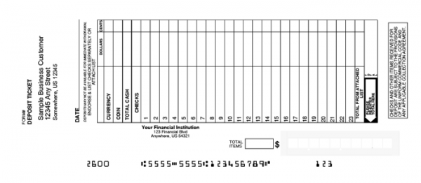 These Safeguard compatible deposit slips are available in 1,2, or 3 parts.