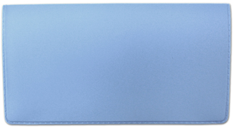 Light Blue Vinyl Checkbook Cover