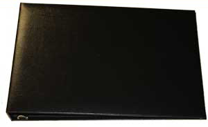 Black Business 7-Ring Check Binder