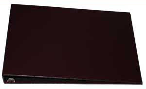 Burgundy Business 7-Ring Check Binder
