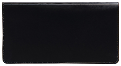 Black Vinyl Checkbook Cover