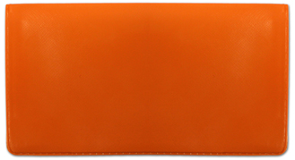 Orange Vinyl Checkbook Cover