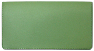 Sage Green Vinyl Checkbook Cover