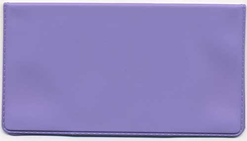 Lilac Vinyl Checkbook Cover
