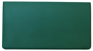 Jade Green Vinyl Checkbook Cover