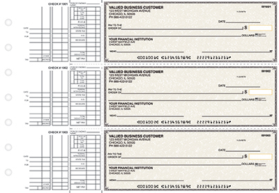 Tan Parchment Multi Purpose Business Checks