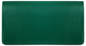 Dark Green Vinyl Checkbook Cover